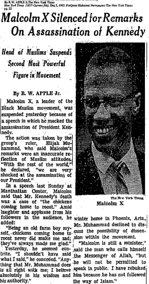 Malcolm X silenced